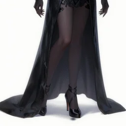 dark sorceress with high heels, highly detailed, zeronis style, artstation, soft light, sharp focus, illustration, character design, concept art