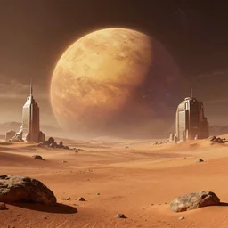a cyberpunk dream of mars. detailed