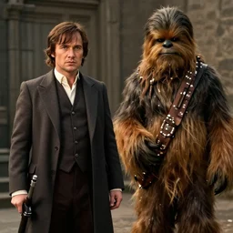 Han Solo and Chewbacca in an episode of Peaky Blinders