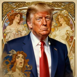 photography of sensual donald trump, deep focus, intricate, elegant, highly detailed, digital painting, artstation, concept art, matte, sharp focus, illustration, art by artgerm and greg rutkowski and alphonse mucha and gil elvgren