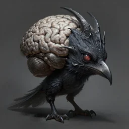 anthropomorphic triangle brain in edgy darkiron terror bird demon, intricate, elegant, highly detailed animal monster, digital painting, artstation, concept art, smooth, sharp focus, illustration, art by artgerm, wayne barlowe, trending on artstation and greg rutkowski and alphonse mucha, 8 k