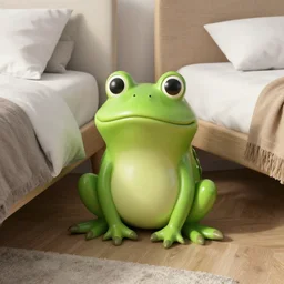 bedside table in the style of frog, concept art