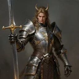 (centaur) :: Paladin, sword, fearsome, beautiful, DnD character art portrait, mythical creature, male plate armored chest, matte fantasy painting, DeviantArt Artstation cgscosiety, by Jason Felix by Steve Argyle by Tyler Jacobson by Peter Mohrbacher, cinematic lighting, 8k.