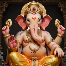 ganesha, highly detailed, digital art, artstation, smooth, sharp focus, illustration, art by artgem