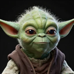 Intricate five star Yoda facial portrait,  Skin texture, hyperrealism, high detail, matte finish, high contrast, 3d depth, masterpiece, vivid colors, artstationhd