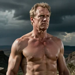photo of philosopher william lane craig, smooth muscular, spartacus still