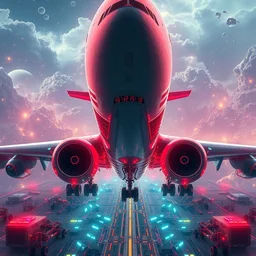 photo of the biggest airplane cargo ever made with 1 2 engines, an ultrafine hyperdetailed photograph by irakli nadar, intricate linework, bright colors, octopath traveler, final fantasy, unreal engine highly rendered, global illumination, radiant light, intricate environment