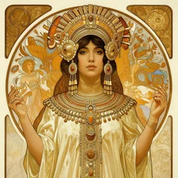 ana de la reguera portrait, aztec fantasy, elegant, intricate, by stanley artgerm lau, greg rutkowski, thomas kindkade, alphonse mucha, loish, norman rockwell