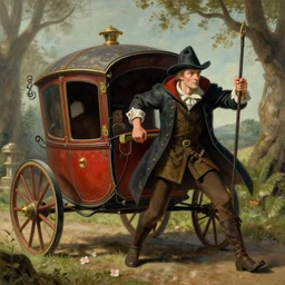 robin hood robbing a carriage by marc simonetti