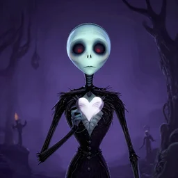 tim burton style art