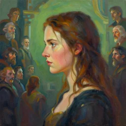 side portrait, imogen poots, paladin, gloomhaven, organic painting, hard edges, luminescent, octane render, by greg manchess, huang guangjian, gil elvgren, sachin teng, greg rutkowski, jesper ejsing, rhads, ilya kuvshinov, cushart krenz