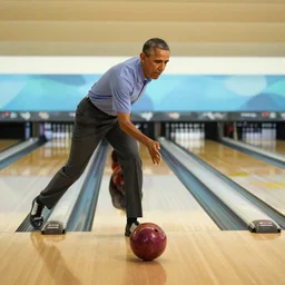 obama going bowling