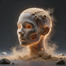 neural dust. award - winning digital masterpiece. stunning lighting
