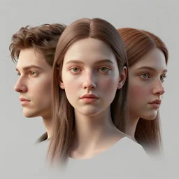 3 d face portrait of a goddess by barclay shaw and alena aenami, octane render
