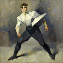 dan schneider, painting by jc leyendecker!! phil hale!, angular, brush strokes, painterly, vintage, crisp