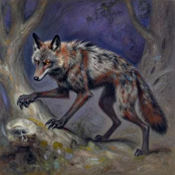 werewolf transformation, by odilon redon, gothic, pastels, 4 k