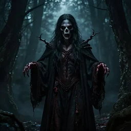 god of fear, in a scary atmosphere