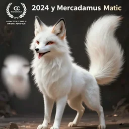 anthropomorphic white fox goddess panting sexy tail up picture taken by marc adamus