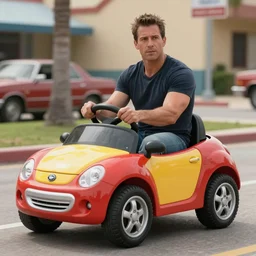david stepanyan driving a little tykes car, movie still, 8 k, from the newest fast and furious movie