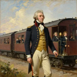 gentleman johnny burgoyne's party train, 1 8 th century american revolution portrait oil on canvas shimmer artstation