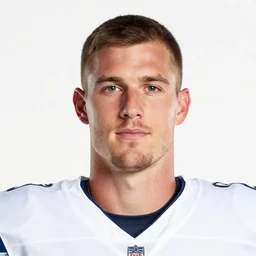 headshot of a man on a white backdrop, quarterback cole briarson, aged 3 1 years old, a stock photo by mac conner, associated press photo