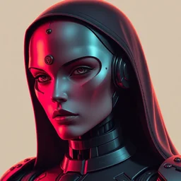 portrait of raven, perfect future, iridescent color palette, art by bouguereau, 1 9 7 0 s retro future robot android. muted colors