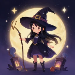cosmic little witch, artistic,