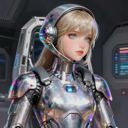 Amanda 89asdjkqw in a  metallic futuristic spacesut highly detailed digital painting artstation character concept art by artgerm and greg rutkowsi, holographic neon highlights