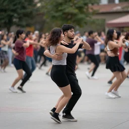 timelapse photo of people dancing