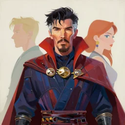 guweiz portrait painting of partially armored as doctor strange as overwatch character, evergarden, medium shot, asymmetrical, profile picture, organic painting, sunny day, matte painting, bold shapes, hard edges, illustration, trending on artstation, by huang guangjian, gil elvgren, ruan jia, greg rutkowski, gaston bussiere