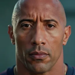 film still of dwayne the rock johnson as eleven in the new stranger things movie, 4 k, highly detailed face, detailed eyes