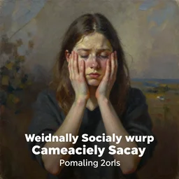 oil painting of being socially awkward