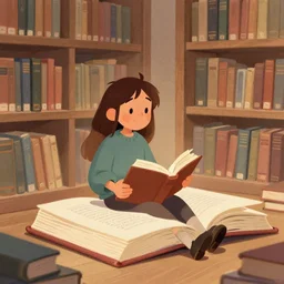 a book sits in a library as its characters come to life, trending on artstation
