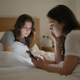 photo of your mom mad at you because you still play phone and told you to go bed