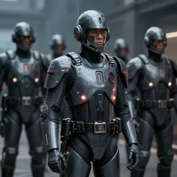 cybermen invasion, photorealistic, unreal engine, mild depth of field, cinematic lighting, 8 k