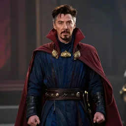 film still of Robert Downey Jr as Doctor Strange in Avengers infinity War