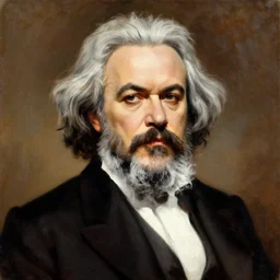 painting of emma watson that looks like karl marx