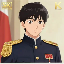 an extremely detailed painting of kim jong un as an anime boy in high school, digital art, pixiv, 4 k, clear shapes, anime style, anime key visual