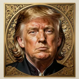 Donald Trump an extremely communist poster, Stalinist propaganda face, detailed, intricate, elegant, highly detailed, digital painting, artstation, concept art, smooth, sharp focus, illustration, art by Sam Spratt, Dan Mumford, Artem Demura and Alphonse Mucha