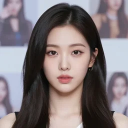 a masterpiece portrait photo of a beautiful young woman who looks like a k - pop star, symmetrical face, random background scene
