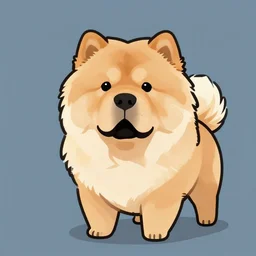 a cartoon chow chow - n 7