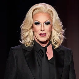 photo of patrick stewart as a drag queen