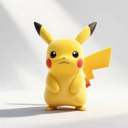 a dslr photo of pikachu, white background