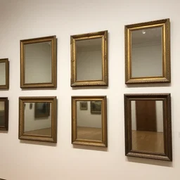 art gallery full of paintings of mirrors