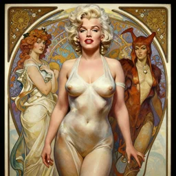 marilyn monroe medusa daredevil, marvel comics, fantasy, intricate, elegant, highly detailed, traditional painting, artstation, concept art, matte, sharp focus, illustration, hearthstone, art by artgerm and greg rutkowski and alphonse mucha and alex ross