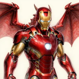 a sketch of iron man a dragon | venom movie, dragon, blood red color | ~ ~ cinematic ~ ~ lighting | award - winning | closeup portrait | by donato giancola and mandy jurgens and charlie bowater | featured on artstation | pencil sketch | sci - fi alien