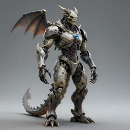 full body of a cyborg zombie dragonborn, photorealistic 3 d octane render, unreal engine, ultra detailed
