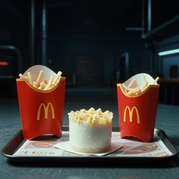 mcdonald's mc - aspic aspic meal, in 1 9 9 5, y 2 k cybercore, industrial low - light photography, still from a ridley scott movie