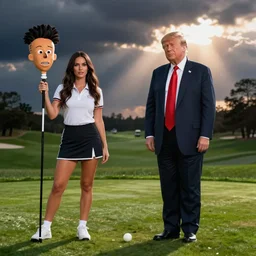 megan fox playing golf with donald trump in beavis and butthead