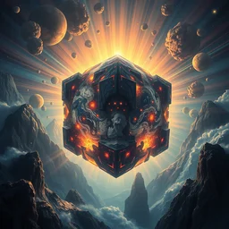 cube of earth by michael divine, very very beautiful, trending on artstation